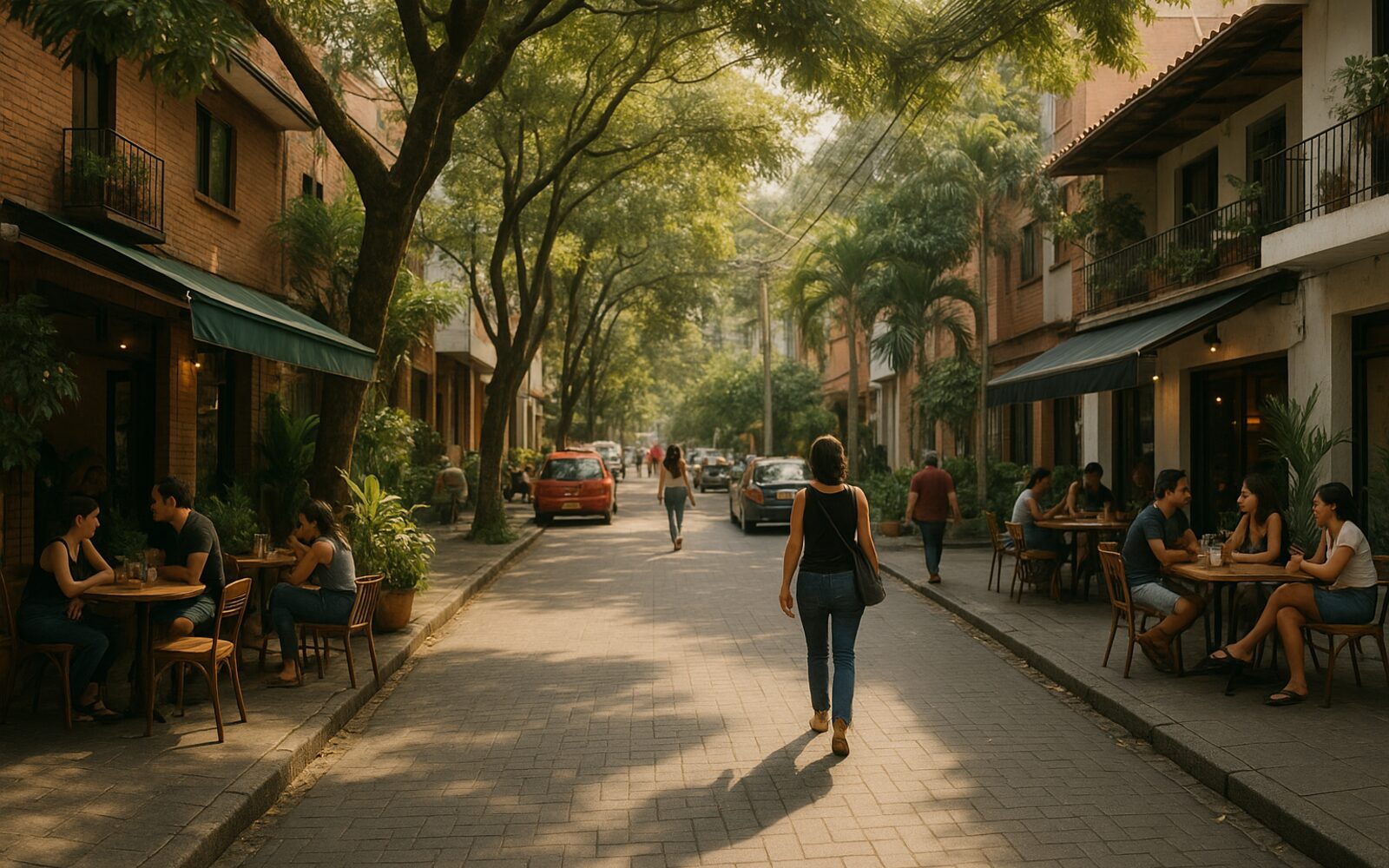 Calles caminables y vida urbana en Medellín